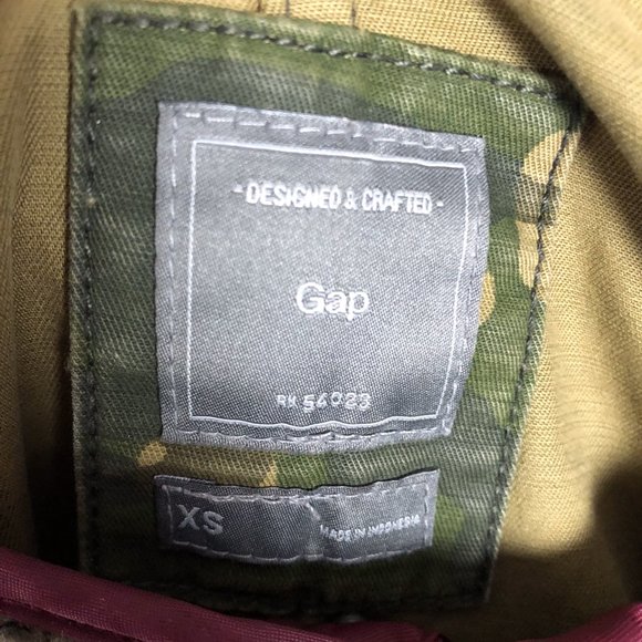 Gap Camouflage Lined Jacket Snow Size Small - Picture 6 of 9